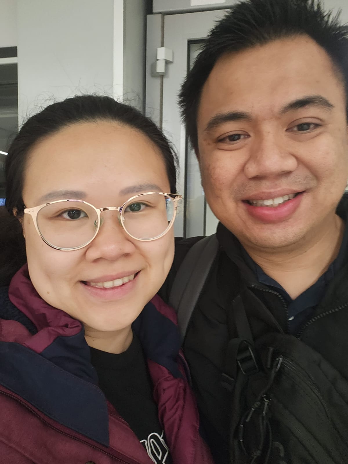 Angelia and Daniel together before another long-distance chapter.